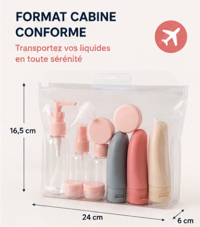 NomadTravel™ Trousse de flacons de voyage