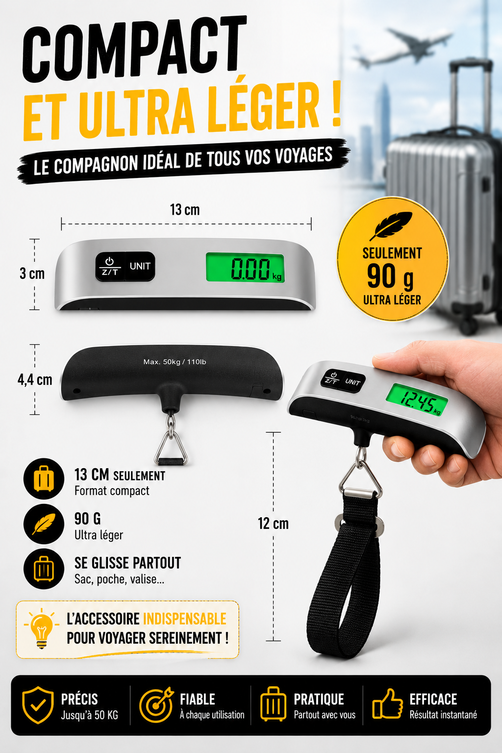 NomadScale™ – Balance de Voyage Digitale Ultra Compacte