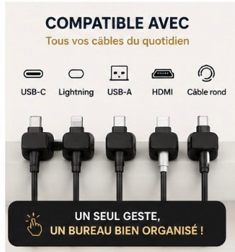 NomadClip™ Organisateurs de câbles