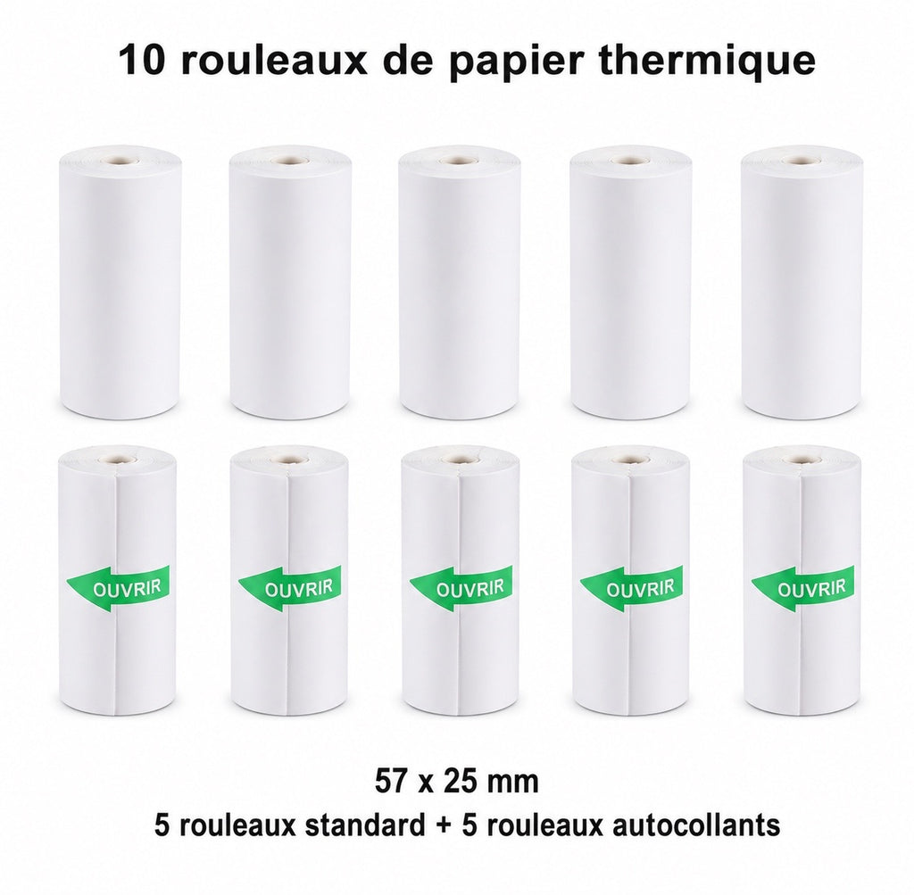 NomadPrint™ – Mini Imprimante Thermique Portable